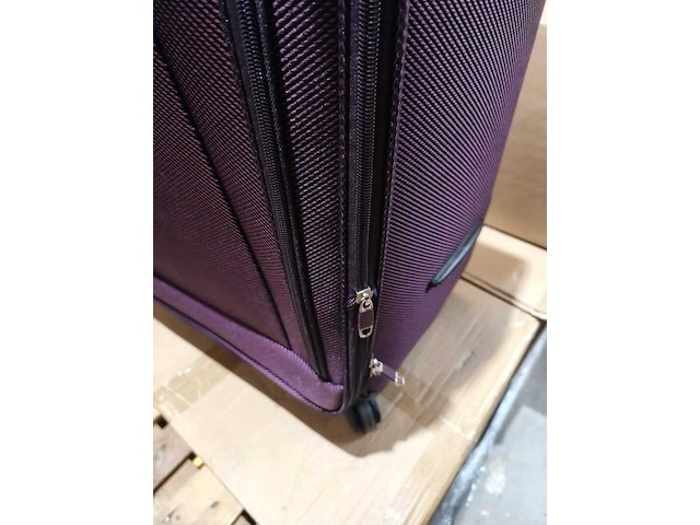 Grote reiskoffer, met cijferslot en op wielen royalty line, aubergine - afbeelding 5 van  7
