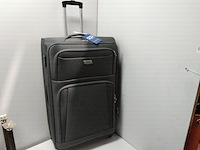 Grote reiskoffer op wielen met cijferslot royalty rolls, donker grijs - afbeelding 1 van  7