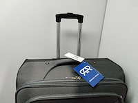 Grote reiskoffer op wielen met cijferslot royalty rolls, donker grijs - afbeelding 2 van  7