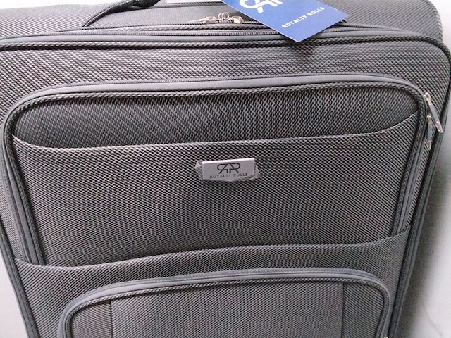 Grote reiskoffer op wielen met cijferslot royalty rolls, donker grijs - afbeelding 3 van  7