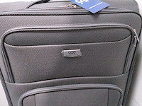 Grote reiskoffer op wielen met cijferslot royalty rolls, donker grijs - afbeelding 3 van  7