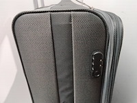 Grote reiskoffer op wielen met cijferslot royalty rolls, donker grijs - afbeelding 5 van  7