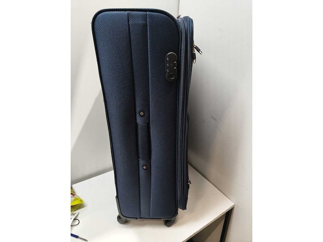 Grote reiskoffer, op wielen royalty rolls, blauw - afbeelding 2 van  4