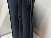 Grote reiskoffer, op wielen royalty rolls, blauw - afbeelding 2 van  4