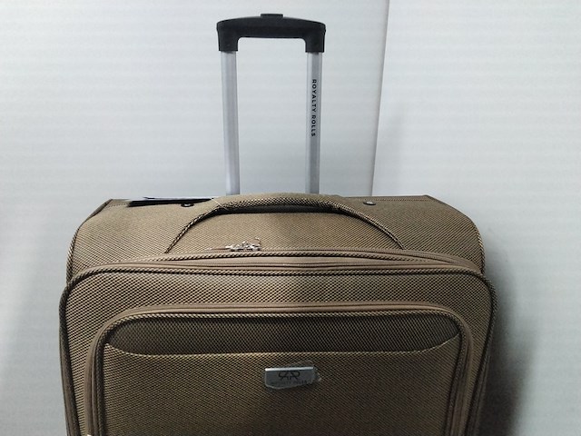 Grote reiskoffer, royalty rolls, navy - afbeelding 2 van  6