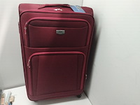 Grote reiskoffer, royalty rolls, rood - afbeelding 1 van  4