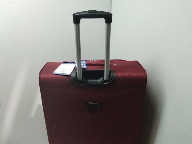 Grote reiskoffer, royalty rolls, rood - afbeelding 3 van  4