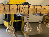 Grote robuust eiken hanglamp - afbeelding 2 van  8