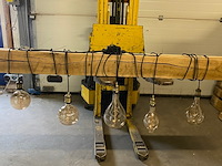 Grote robuust eiken hanglamp - afbeelding 6 van  8