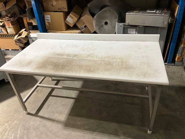 Grote roestvrijstalen snijtafel - afbeelding 5 van  5