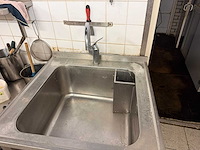 Grote spoelbak rvs 80cm - afbeelding 2 van  3