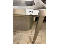 Grote spoelbak rvs 80cm - afbeelding 3 van  3