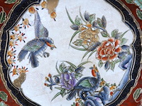 Grote traditioneel satsuma- of imari-stijl bord - afbeelding 3 van  5