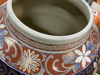 Grote vaas imari op voet h: met voet:81 - afbeelding 4 van  8