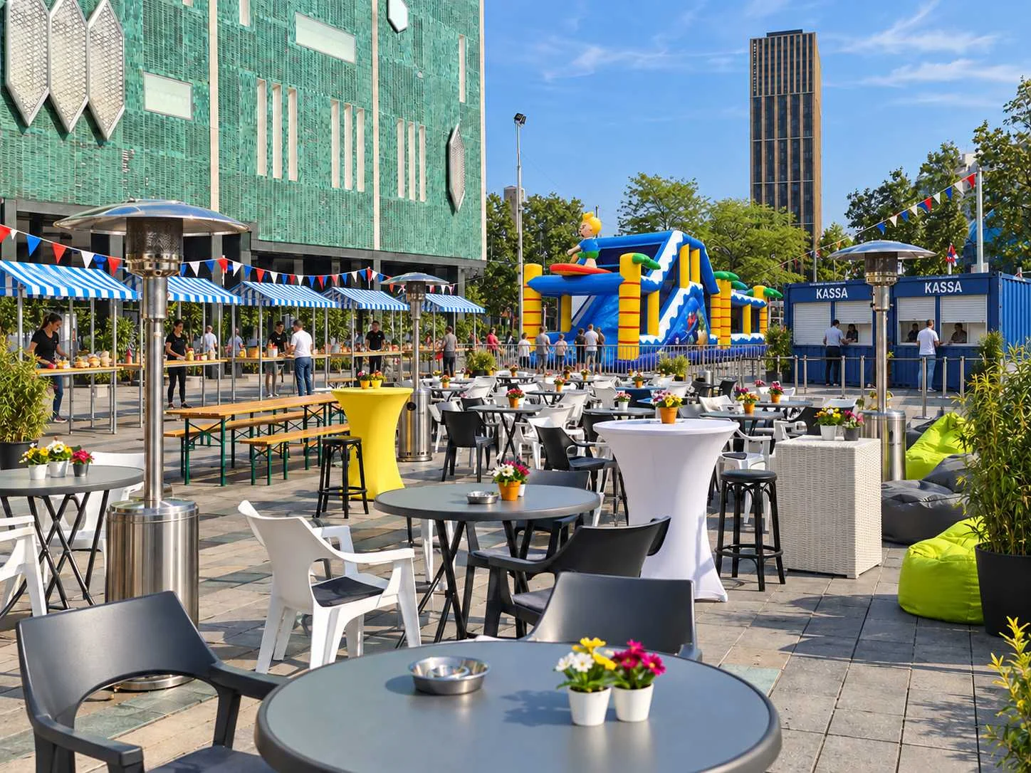 Grote voorraad event- en partymaterialen habets event support