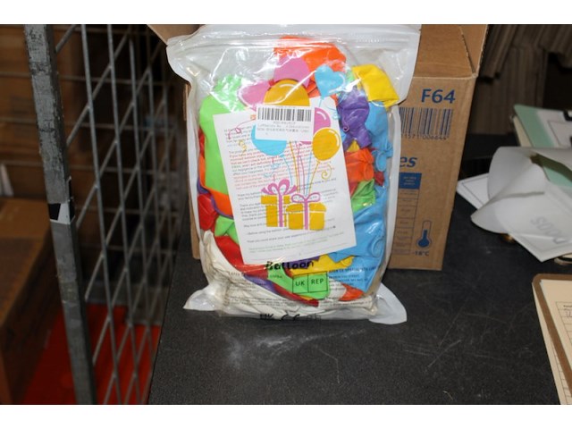 Grote zak balonnen met toebehoren mix geleverd in ds r - afbeelding 3 van  3