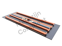 Grote zware werkbank met gladde betonplex platen. - afbeelding 9 van  18