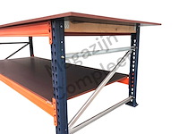 Grote zware werkbank met gladde betonplex platen. - afbeelding 4 van  4