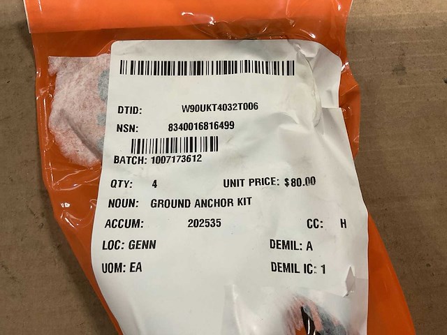 Ground anchor kit (4x) - afbeelding 2 van  4