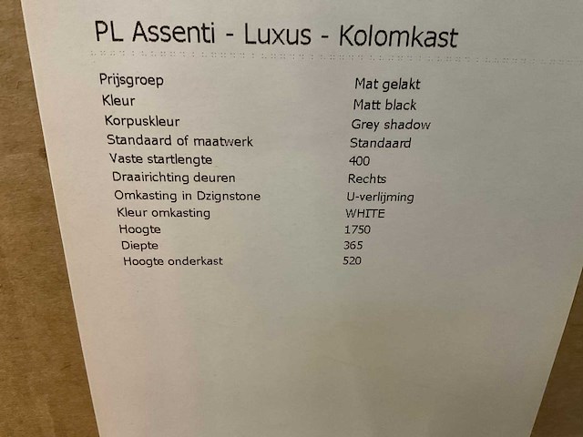 Group nivelles luxus 2-deurs kolomkast - afbeelding 3 van  3