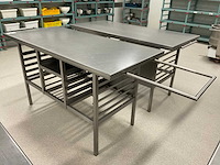 Grouw bakkerij techniek rvs werktafel (2x) - afbeelding 3 van  8