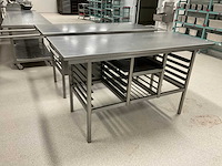 Grouw bakkerij techniek rvs werktafel (2x) - afbeelding 6 van  8