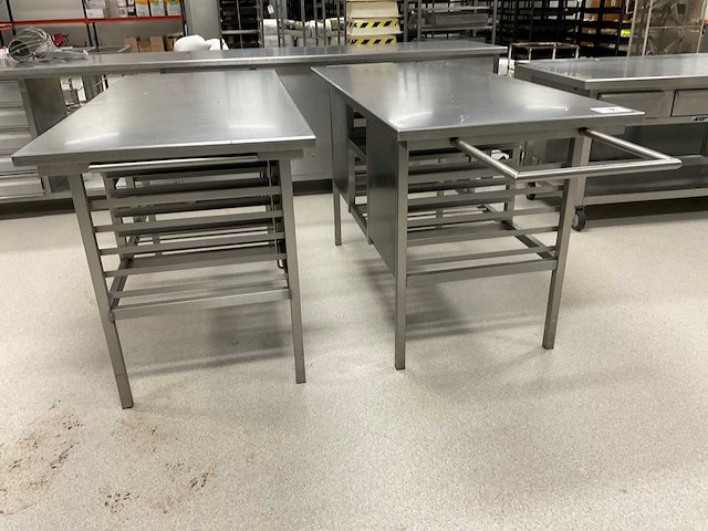 Grouw bakkerij techniek rvs werktafel (2x) - afbeelding 7 van  8