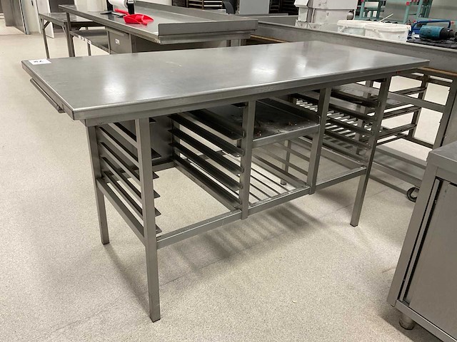 Grouw bakkerij techniek rvs werktafel - afbeelding 1 van  1