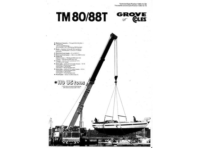 Grove - - coles tm 80 - mobiele kraan - afbeelding 6 van  19