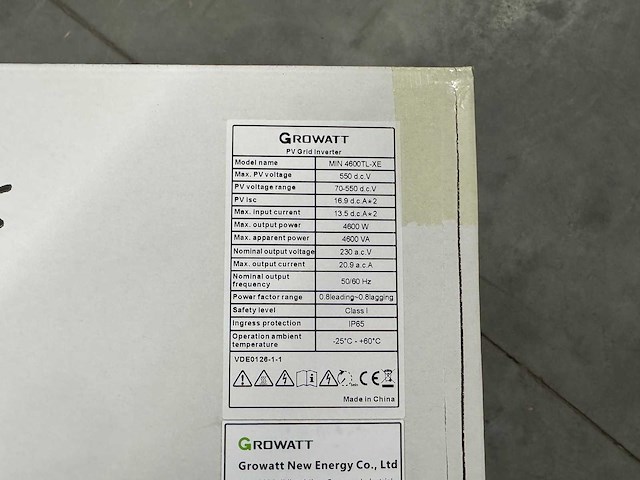 Growatt - min 4600tl-xe - omvormer - afbeelding 4 van  4