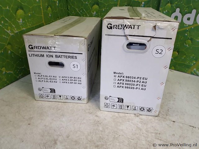 Growatt apx 5.0p-b1 hv-batterijmodule en apx 98034-p2 bms - afbeelding 2 van  4