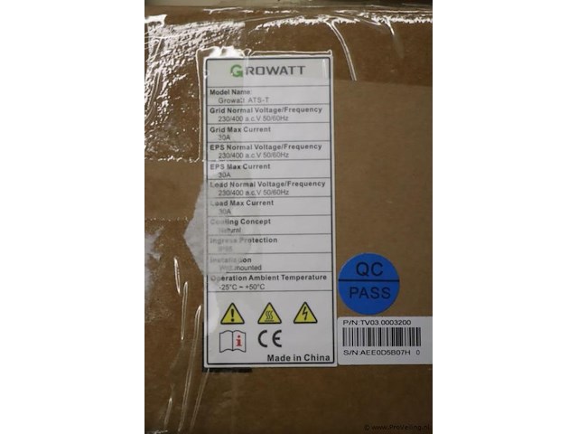 Growatt auto transfer switch ats-t tv03.0003200 - afbeelding 6 van  6