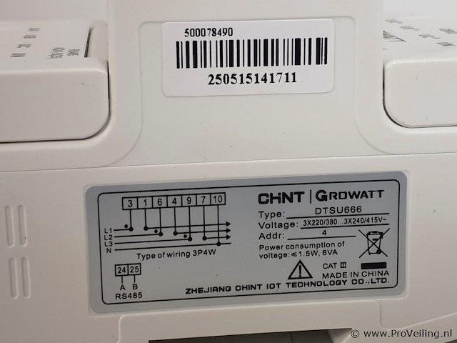 Growatt, drie-fase slimme meter dtsu666 - afbeelding 4 van  6
