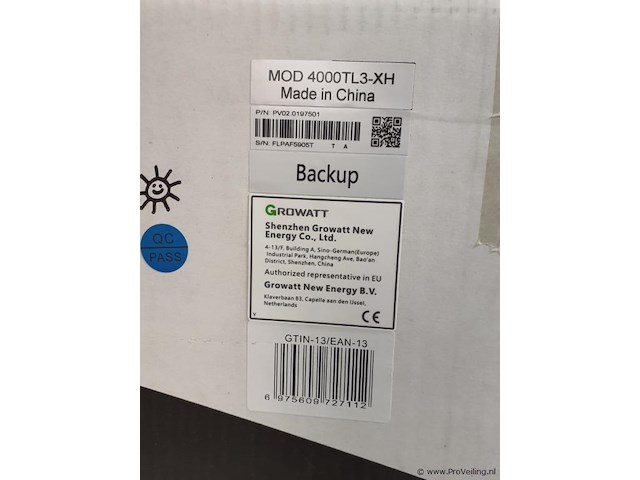 Growatt, hybrid inverter mod 4000tl3-xh - afbeelding 2 van  3