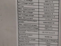 Growatt hybride omvormer min 6000tl-xh - afbeelding 3 van  4