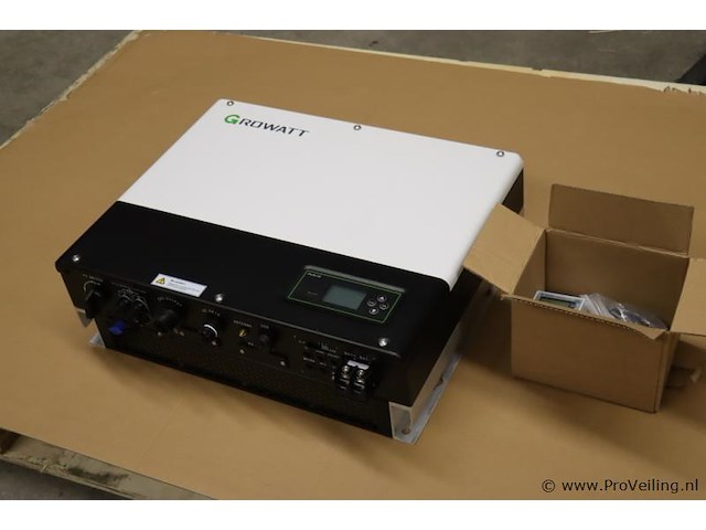 Growatt hybride omvormer sph4000, 1-fase & eastron sdm630mct 3-fasige energiemeter - afbeelding 1 van  6