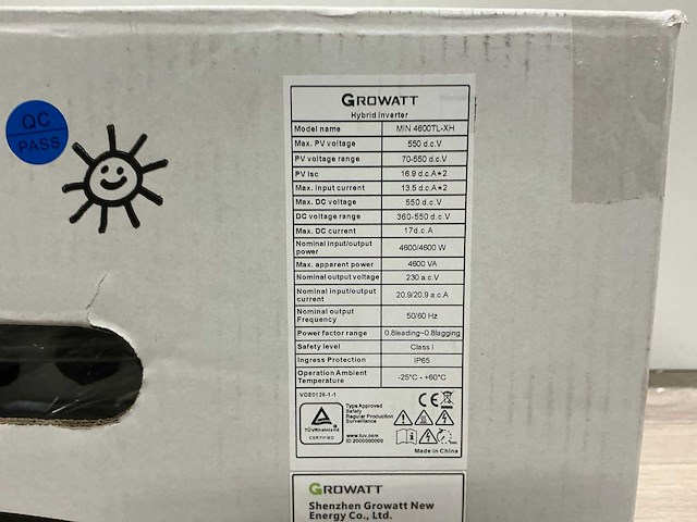 Growatt min 4600tl-xe omvormer - afbeelding 7 van  8