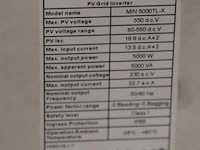 Growatt min ac-gekoppelde pv-omvormer 5000tl-x - afbeelding 3 van  4