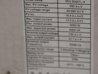 Growatt min netgekoppelde pv-omvormer 5000tl-x - afbeelding 3 van  4