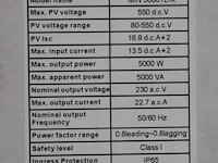 Growatt min netgekoppelde pv-omvormer 5000tl-x - afbeelding 3 van  3