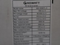 Growatt netgekoppelde pv omvormer min 3000tl-x - afbeelding 4 van  4