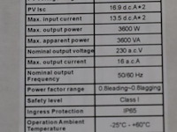 Growatt netgekoppelde pv-omvormer min 3600tl-x - afbeelding 3 van  4