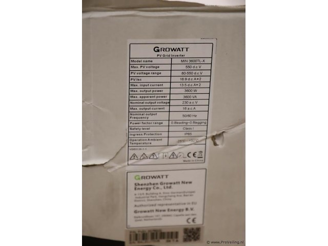 Growatt pv-omvormer 3600tl-x - afbeelding 3 van  3