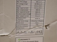 Growatt pv-omvormer 3600tl-x - afbeelding 3 van  3