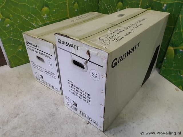 Growatt thuisbatterij apx 98034-p2 bms & growatt batterij module apx hv 5.0-b1 - afbeelding 3 van  6
