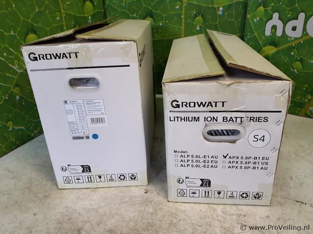 Growatt thuisbatterij apx 98034-p2 bms & growatt batterij module apx hv 5.0-b1 - afbeelding 3 van  7