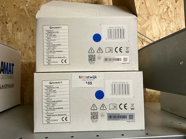 Growatt tpm-6cta-c-100 energiemeter 3-fase (2x) - afbeelding 2 van  3