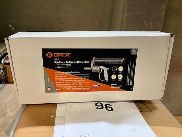 Groz pneumatische vetspuit (2x) - afbeelding 1 van  3