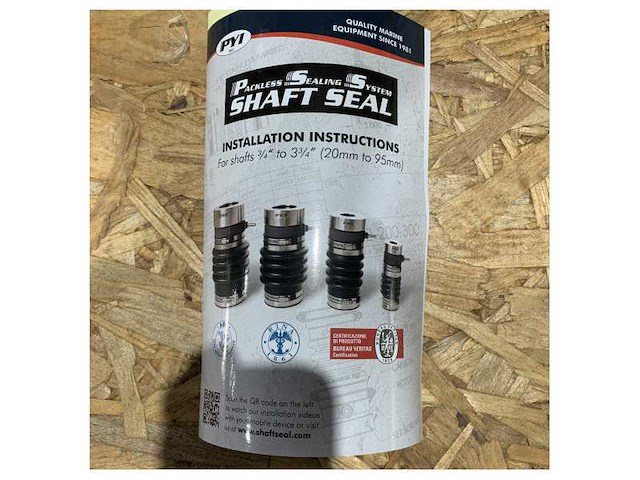 Grp propeller shaft system with d45 mm stainless steel shaft - seals and bearings - tmp0214 - afbeelding 2 van  7