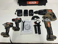 Gruhl 4-delige accugereedschapset - afbeelding 1 van  13